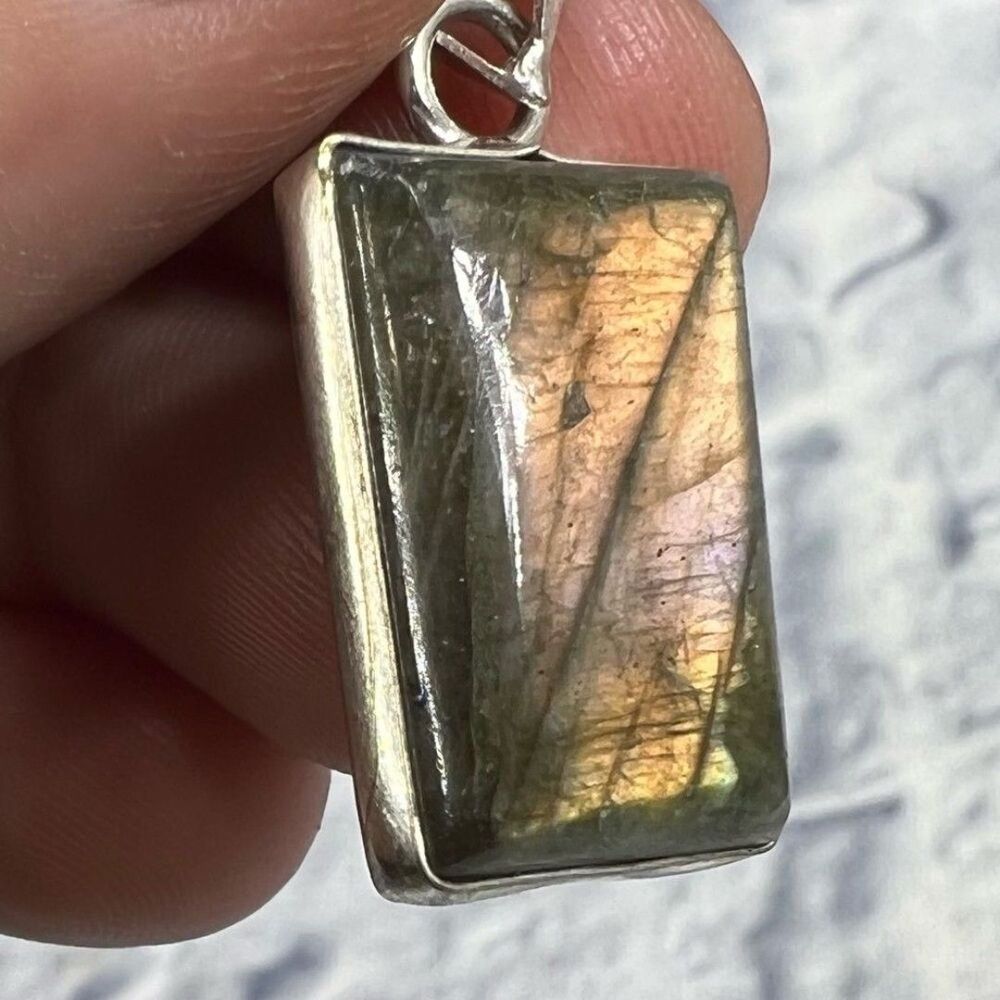 Labradorite 925 silver necklace